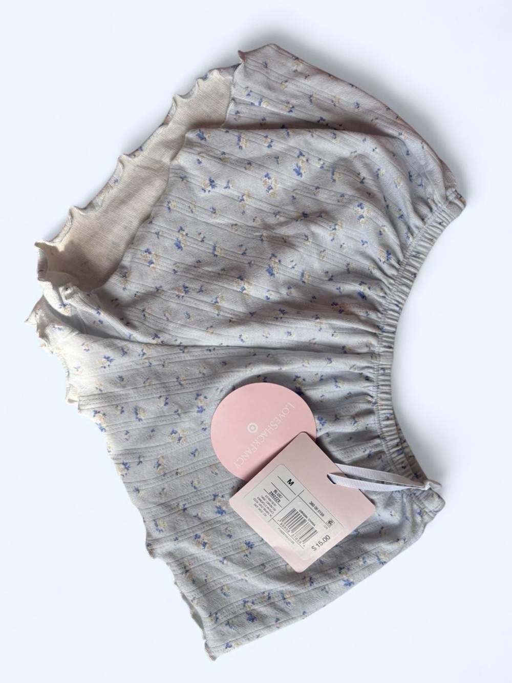 Baby Blue LoveShackFancy x Target Shorts